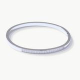 SILVER YVONNE BANGLE BRACELET